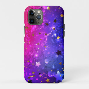 Shiny Pink Blue Background iPhone 11 Pro Case