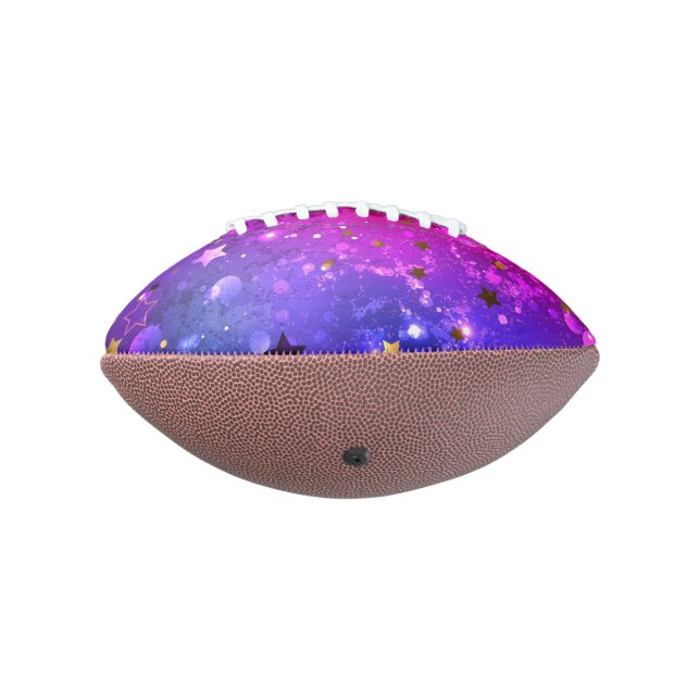 Shiny Pink Blue Background Football (Rotated 270)