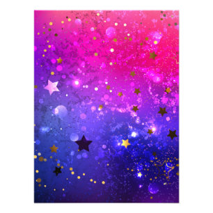 Shiny Pink Blue Background Photo Print