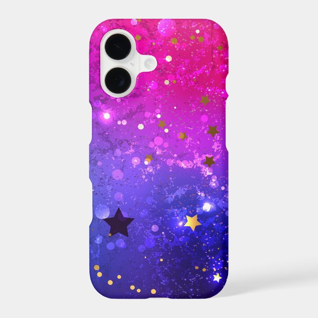 Shiny Pink Blue Background Samsung Galaxy S21 Case (Back)
