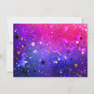 Shiny Pink Blue Background Save The Date