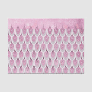 Shiny Pink Glitter Mermaid Fish Scales Tissue Paper