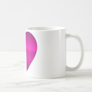Shiny Pink Heart Coffee Mug