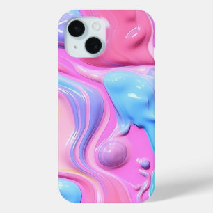 Shiny Plastic Bubble Abstract iPhone 15 Case