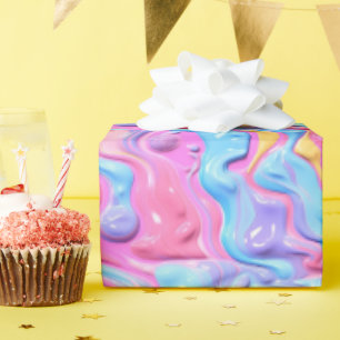 Shiny Plastic Bubble Abstract Wrapping Paper
