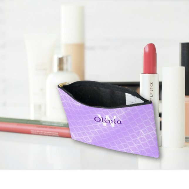 Shiny Purple Foil Lattice Accessory Pouch (Creator Uploaded)