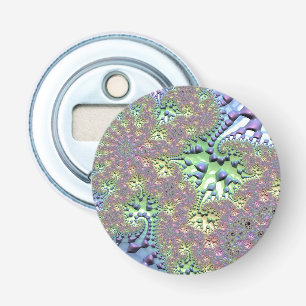 Shiny Rainbow Fractal Bottle Opener