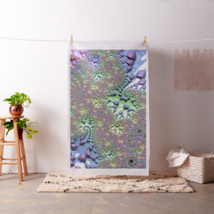 Shiny Rainbow Fractal Fabric