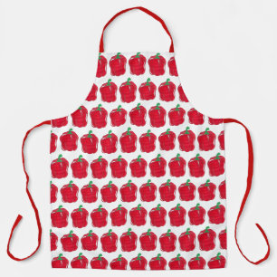 Shiny Red Bell Pepper Garden Veg Vegetable Food Apron