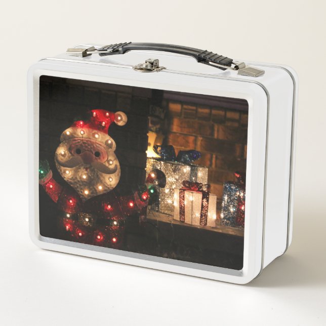 Shiny Santa Metal Lunch Box (Front)