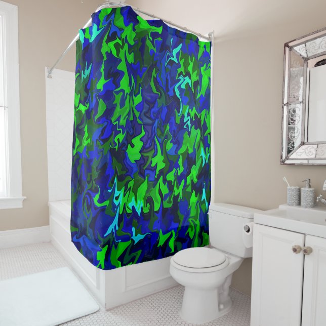 Shiny Sea....... Shower Curtain (In Situ)