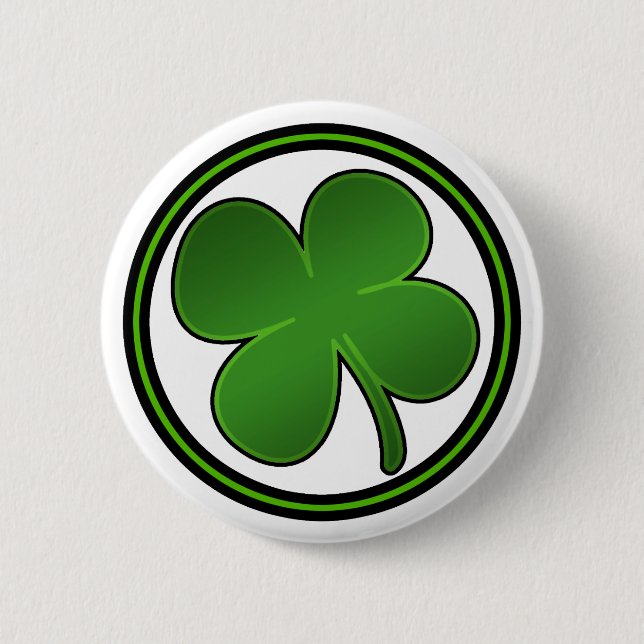 Shiny Shamrock Button (Front)