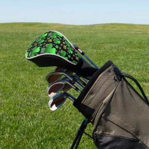 Shiny Shamrocks Golf Head Cover