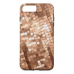 Shiny Sparkly Copper Coloured Sequins iPhone 8 Plus/7 Plus Case