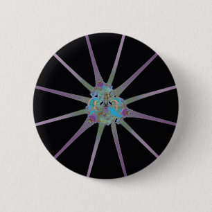 Shiny Star 6 Cm Round Badge