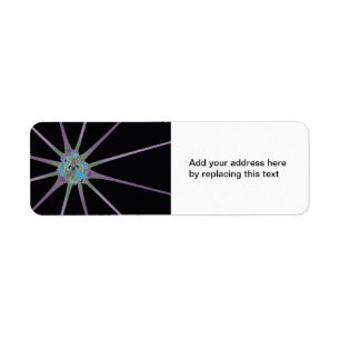 Shiny Star Return Address Label