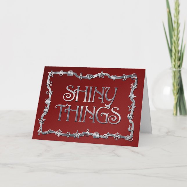 Shiny Things Christmas card (Front)