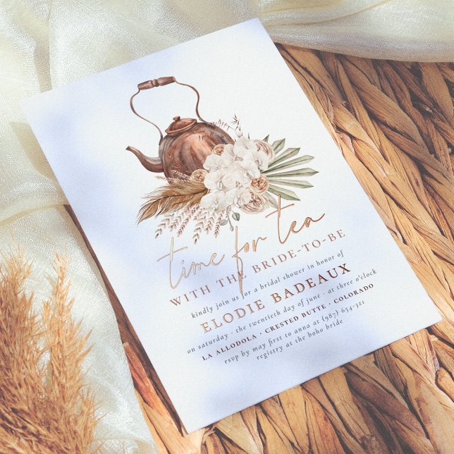 Shiny Time For Tea Boho Terracotta Bridal Shower (Creator Uploaded)