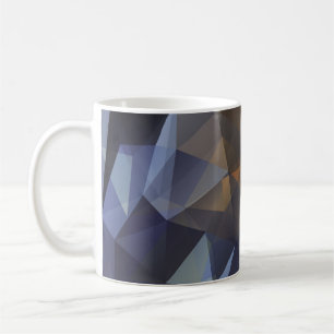 Shiny triangle vintage, diamond texture. coffee mug