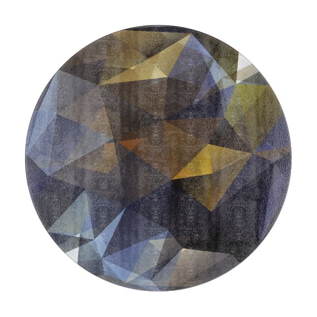 Shiny triangle vintage, diamond texture. cutting board (Front)