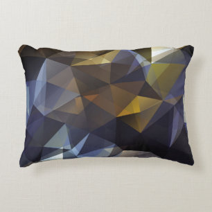 Shiny triangle vintage, diamond texture. decorative cushion