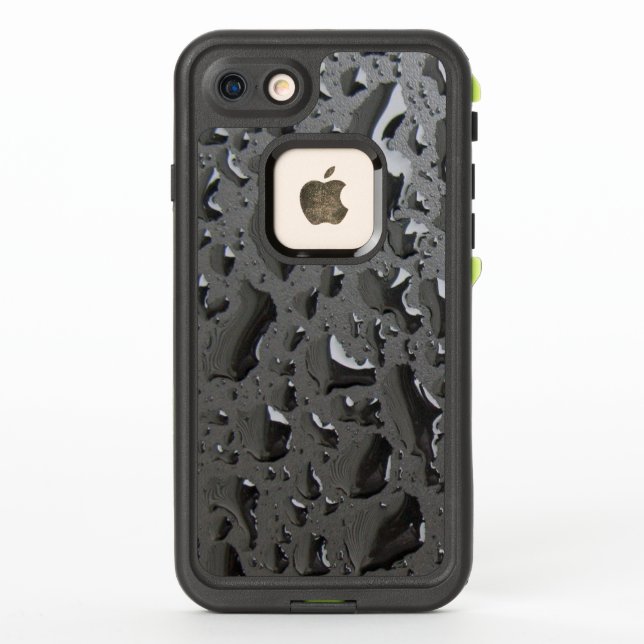 Shiny Wet Black LifeProof iPhone Case (Back)