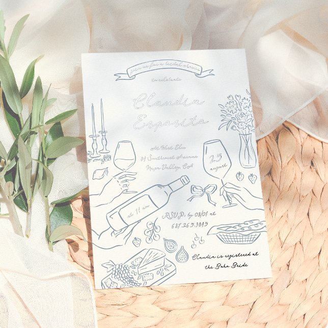 Shiny Whimsical Hand Illustrated Bridal Shower (Creator Uploaded)