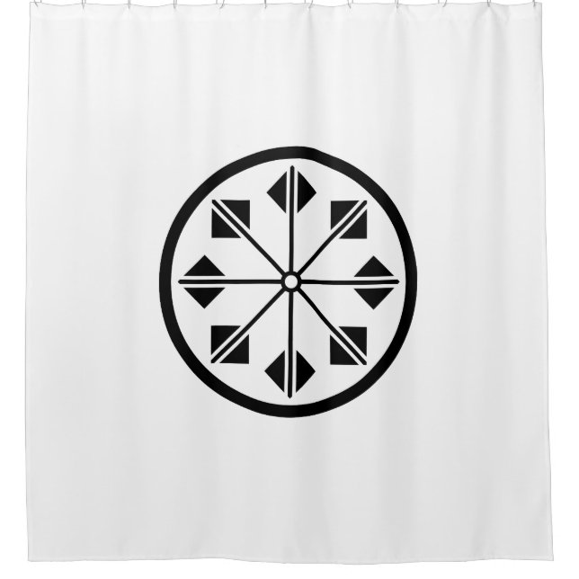 Shionada pinwheel shower curtain (Front)