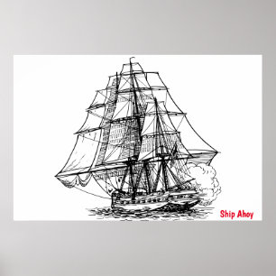 Ship Ahoy Poster