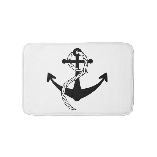 Ship Anchor Bath Mat (Front)