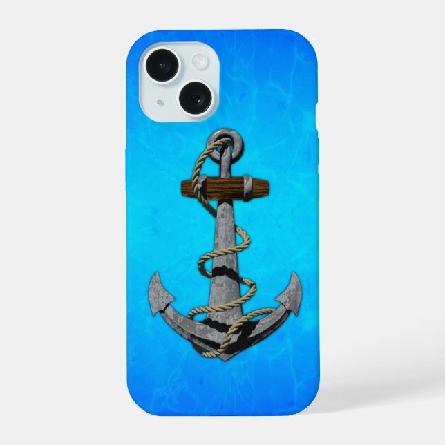 Ship Anchor iPhone 15 Case (Back)