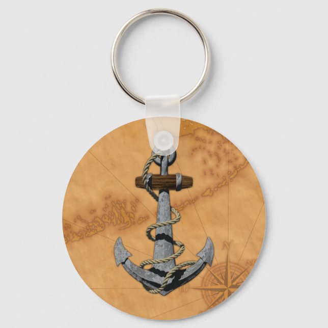Ship Anchor Key Ring (Front)