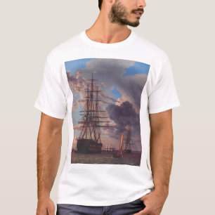 Ship and a Frigate at Anchor  T-Shirt