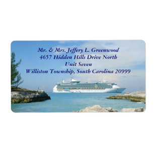 Ship at CocoCay Shipping Labels