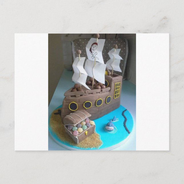 Ship cake 1 postcard (Front)