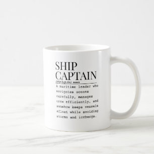 Ship captain coffee mug