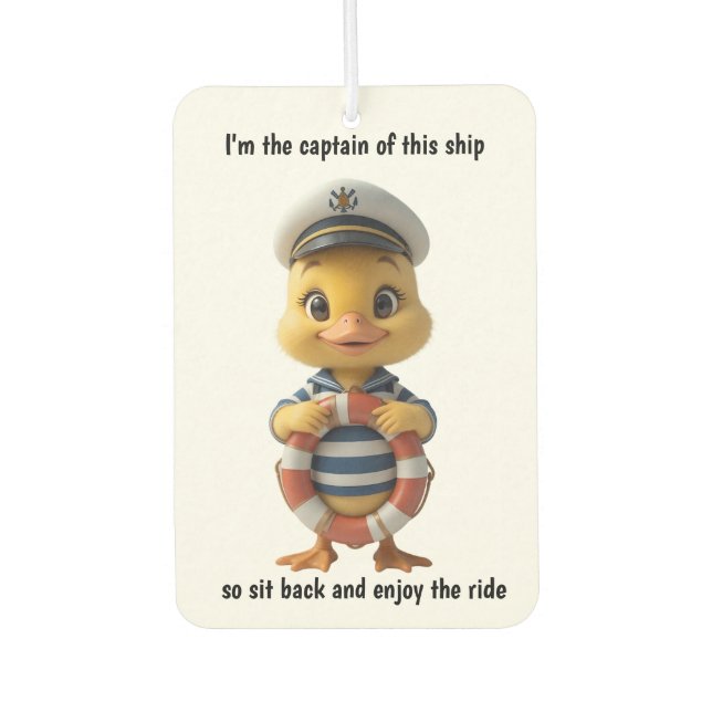 Ship Captian Car Air Freshener (Front)