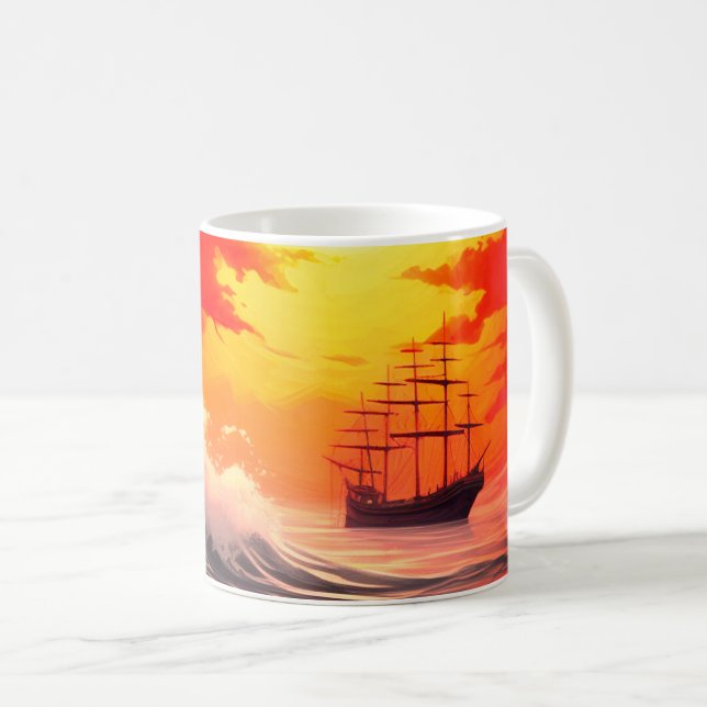 Ship Coffee Mug (Front Right)