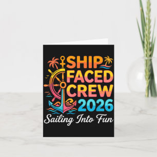 Ship Faced Crew Matching Family Cruise Squad 2026 Card