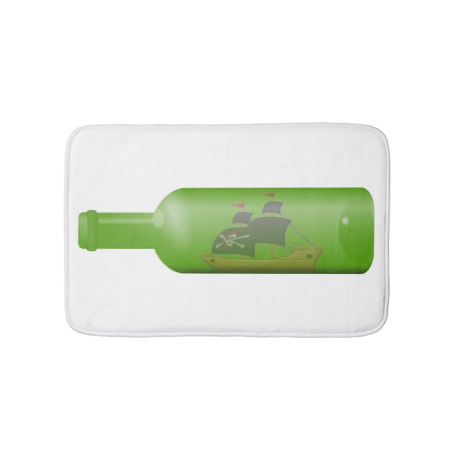 Ship in a bottle bath mat (Front)