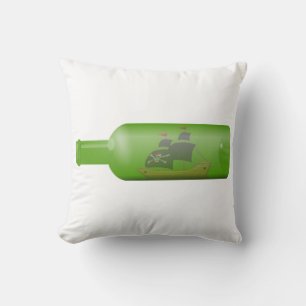 Ship in a bottle cushion