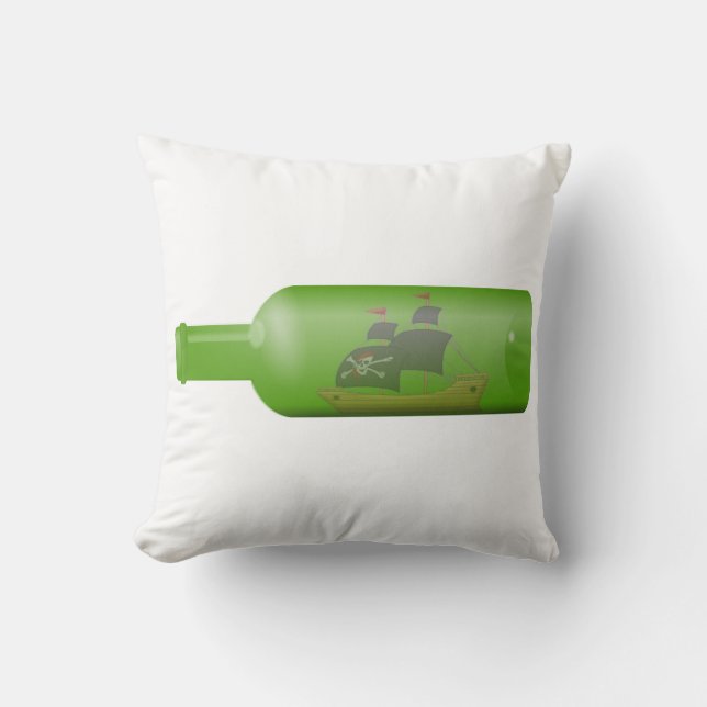 Ship in a bottle cushion (Front)