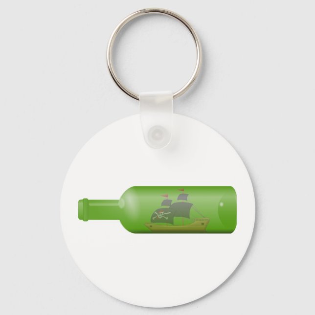 Ship in a bottle key ring (Front)