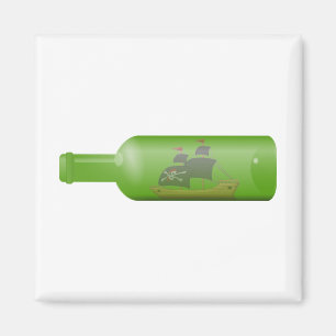Ship in a bottle magnet