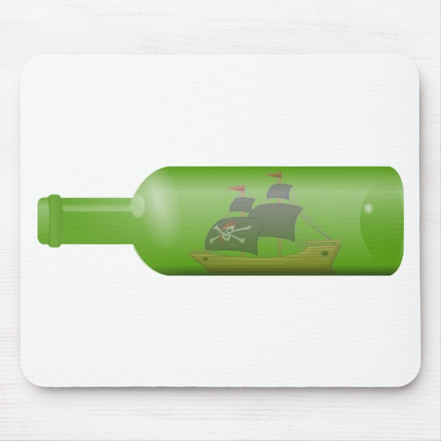 Ship in a bottle mouse pad (Front)