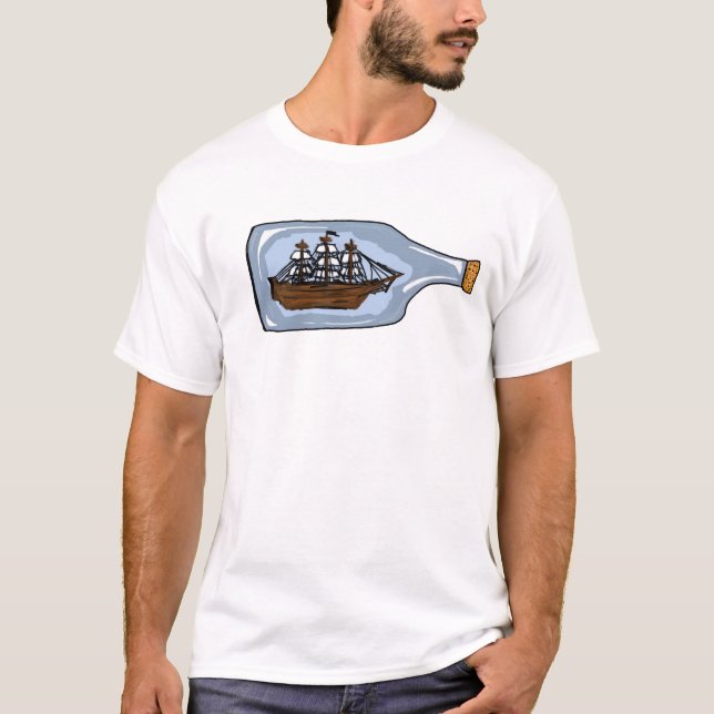 Ship In A Bottle T-Shirt (Front)