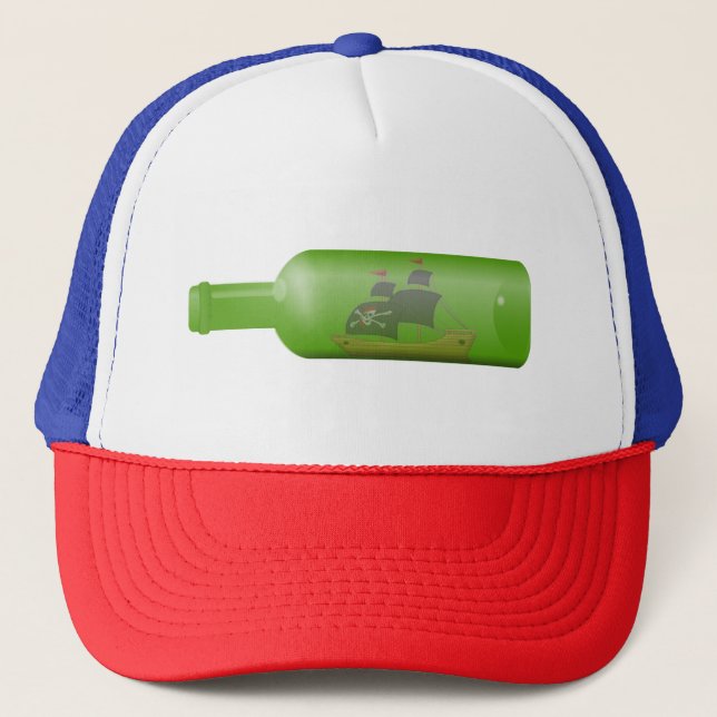 Ship in a bottle trucker hat (Front)