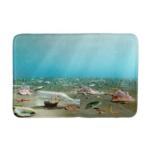 Ship-in-a-Bottle Wreck Bathmat (Front)
