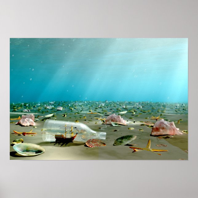 Ship-in-a-Bottle Wreck Print (Front)