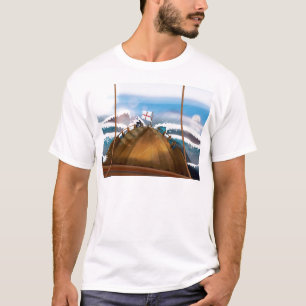 Ship in a Stormy Atlantic Ocean T-Shirt